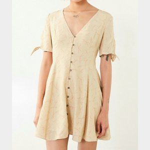 Urban Outfitter Kimchi Blue Sally Sue Tie Sleeve Dress sz M